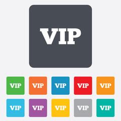 Fototapeta premium Vip sign icon. Membership symbol.