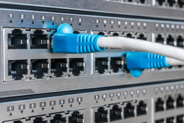 Ethernet interface ports of network equipment and cables