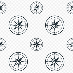 Compass sign icon. Windrose navigation symbol.