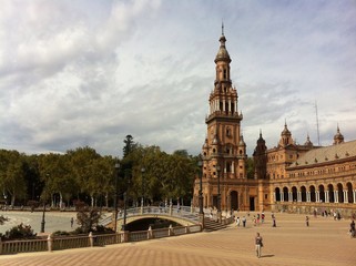 Fototapeta na wymiar Plaza de España in Sevilla