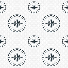 Compass sign icon. Windrose navigation symbol.