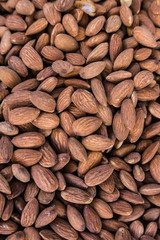 almonds background