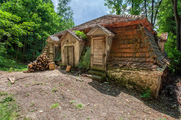 Very old house in the woods