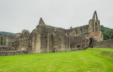 Ruins of Tintern Abbey from the 12th C. in Wales