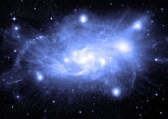 galaxy in a free space