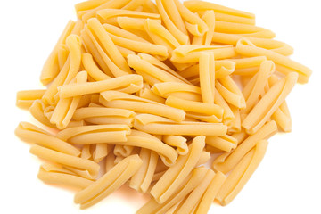Raw Pasta Isolated on White