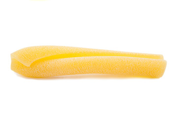 isolated italian pasta on white background