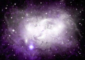 galaxy in a free space