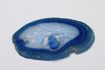 Close up of blue agate