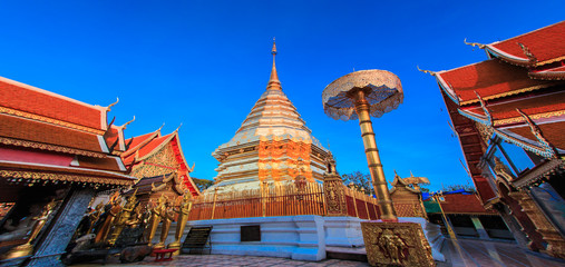 Wat Phra That Doi Suthep in Chiangmai province of Thailand