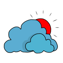 sun and cloud