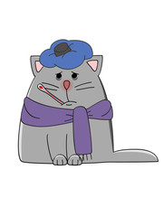 sick cat