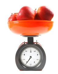 Apples on scales