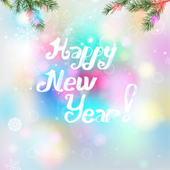 Snowflakes New Year background