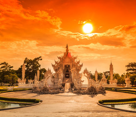 Wat Rong Khun in Chiangrai province of Thailand