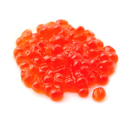 Red caviar closeup