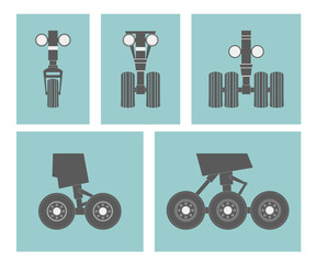 Airplane elements. Landing gears.