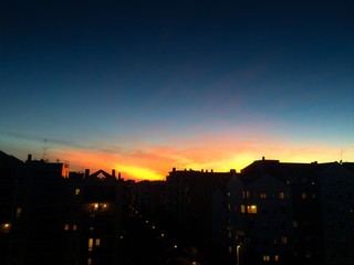 tramonto urbano