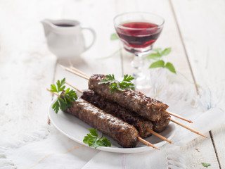 Minced meat kebab