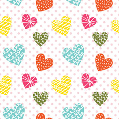 colorful heart seamless