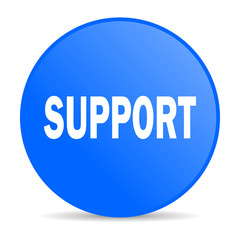 support internet blue icon