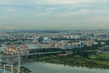 Fototapeta premium View of Singapore city skyline
