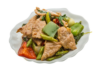 Pork with vegetables