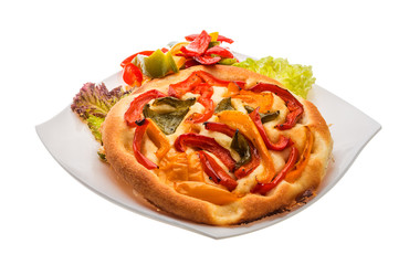 Pizza with bulgarian pepper
