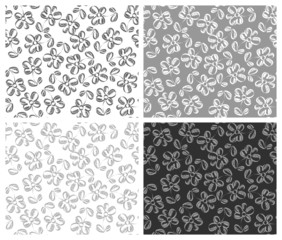 Seamless pattern with hand drawn flower
