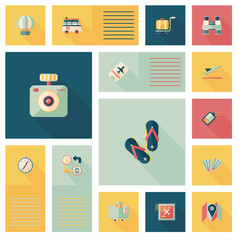 traveling flat ui background,eps10