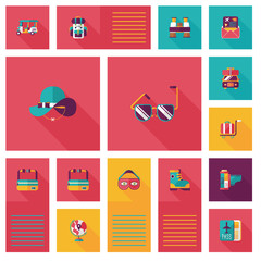 traveling flat ui background,eps10