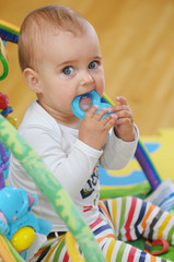 Baby bekommt Zähne