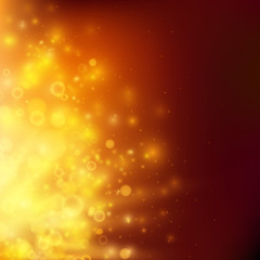 Obraz premium Abstract fire bokeh. Vector background