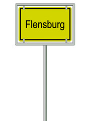 Flensburg - Ortsschild