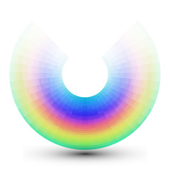 Abstract circle illustration with vibrant colors