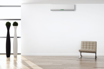Interno con aria condizionata