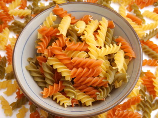 fusilli tricolore