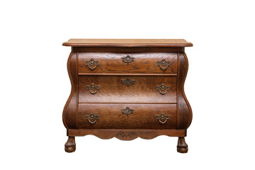Wooden oak chest