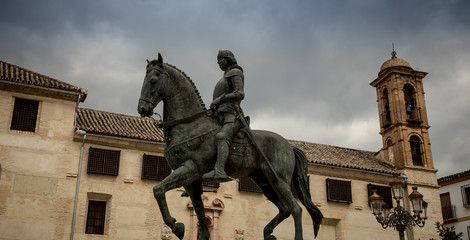 Horse Statue in a square in Spain