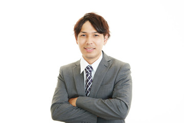 笑顔のビジネスマン