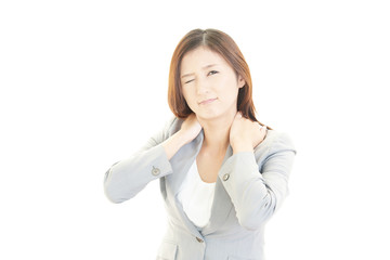 肩痛を訴える女性