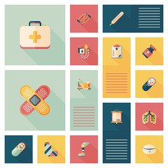 medical flat ui background,eps10