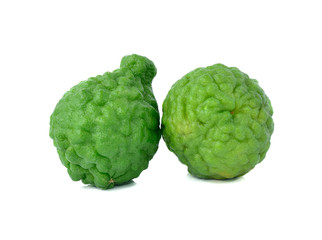 Bergamot isolated white background.