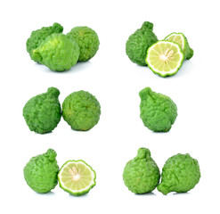 Bergamot isolated white background.