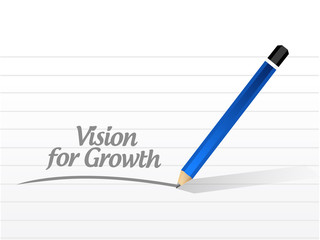 vision for growth message illustration design