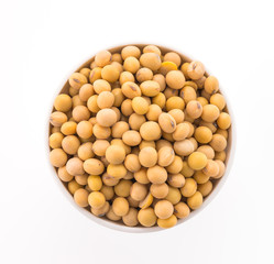 Soybean isolated on white background