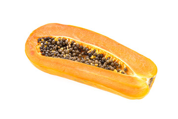 Papaya isolated on white
