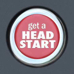 Get Head Start Red Button Competitive Advantage Early Edge