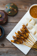 chicken satay popular asian dish