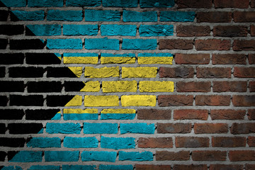 Dark brick wall - Bahamas